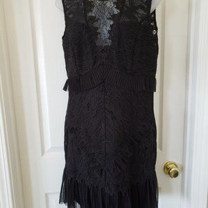 Bardot Black Lace Sleeveless Sheath dress